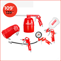 Ensemble d’outils pneum 5pcs EMTOP