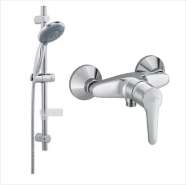 MITIGEUR DOUCHE POLARIS 10003 AVEC BARRE DE DOUCHE 6002 