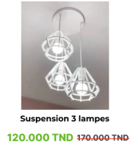 Suspension 3 Lampes - Blanc-ARMIN HOME