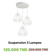 Suspension 3 Lampes - Blanc V1-ARMIN HOME