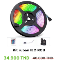 Kit ruban lED RGB - 16 couleurs - 4 modes - 5m