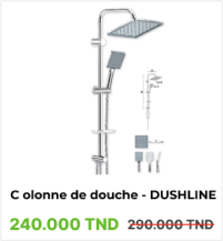 Colonne de Douche DUSHLINE 2206 – Design Moderne et Élégant