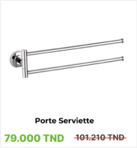 Porte-serviettes pivotant Remer AR36