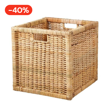 PANIER DE RANGEMENT EN ROTIN