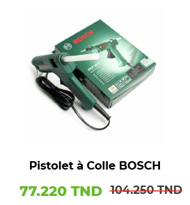 Pistolet à Colle BOSCH PKP 18 E-Application Précise et Chauffage Rapide