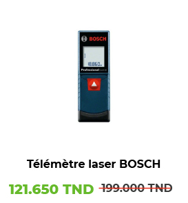 TÉLÉMÈTRE LASER avec 2 piles (AAA) GLM 20 PROFESSIONAL - BOSCH