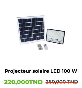 Projecteur Solaire LED Étanche Détecteur Lumière Avec Télécommande 100w